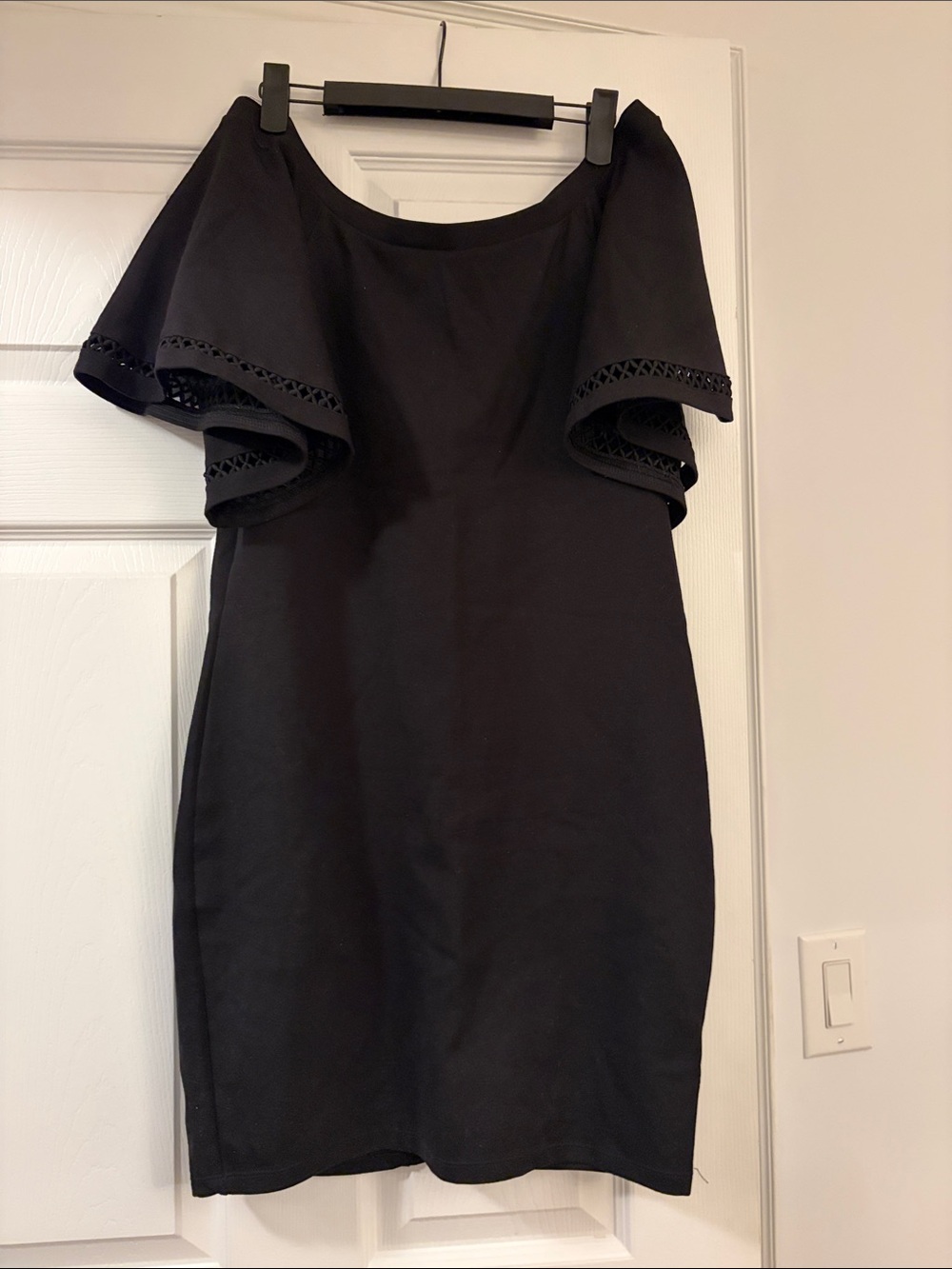 Shinestar Off The -Shoulder Ruffle Dress